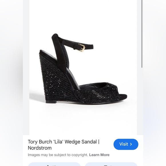 Tory Burch - Black Lila Wedge - Picture 6 of 6